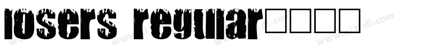 Losers Regular字体转换